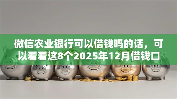 微信农业银行可以借钱吗的话,可以看看这8个2025年12月借钱口子 微信农业银行可以借钱吗的话,可以看看这8个2025年12月借钱口子