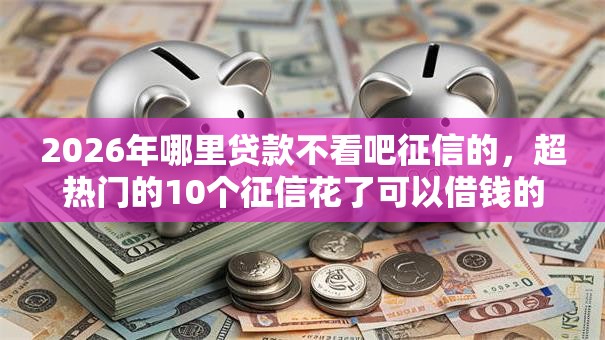 2026年哪里贷款不看吧征信的，超热门的10个征信花了可以借钱的网贷口子推荐