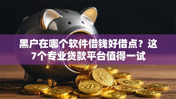 黑户在哪个软件借钱好借点？这7个专业贷款平台值得一试