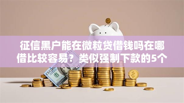 征信黑户能在微粒贷借钱吗在哪借比较容易？类似强制下款的5个口子参考