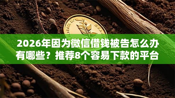 2026年因为微信借钱被告怎么办有哪些？推荐8个容易下款的平台