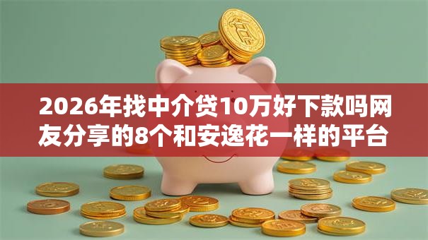 2026年找中介贷10万好下款吗网友分享的8个和安逸花一样的平台还我觉得不错！