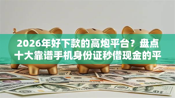 2026年好下款的高炮平台？盘点十大靠谱手机身份证秒借现金的平台