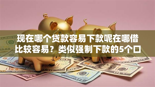 现在哪个贷款容易下款呢在哪借比较容易？类似强制下款的5个口子参考