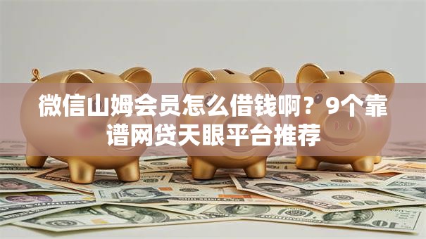 微信山姆会员怎么借钱啊？9个靠谱网贷天眼平台推荐