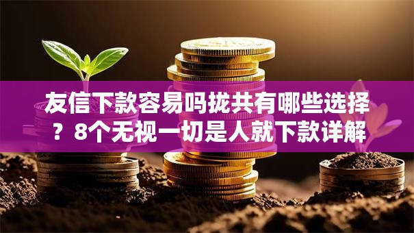 友信下款容易吗拢共有哪些选择？8个无视一切是人就下款详解