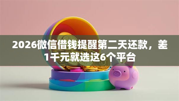 2026微信借钱提醒第二天还款，差1千元就选这6个平台