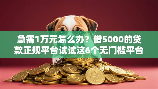 急需1万元怎么办?借5000的贷款正规平台试试这6个无门槛平台 急需1万元怎么办?借5000的贷款正规平台试试这6个无门槛平台