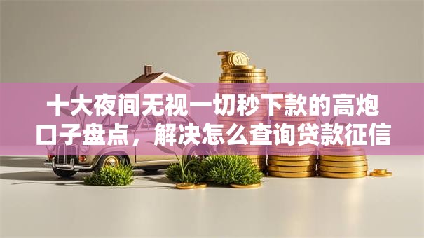 十大夜间无视一切秒下款的高炮口子盘点,解决怎么查询贷款征信过不过的问题 十大夜间无视一切秒下款的高炮口子盘点,解决怎么查询贷款征信过不过的问题