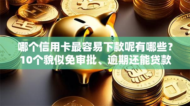 哪个信用卡最容易下款呢有哪些？10个貌似免审批、逾期还能贷款的平台合集