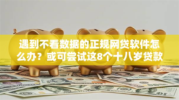 遇到不看数据的正规网贷软件怎么办？或可尝试这8个十八岁贷款秒过平台