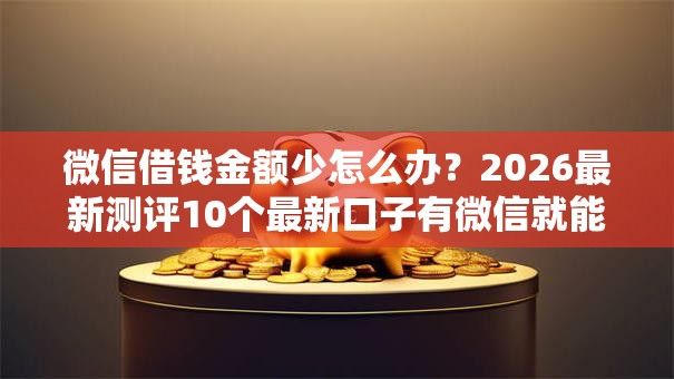 微信借钱金额少怎么办？2026最新测评10个最新口子有微信就能下