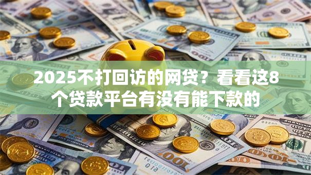 2025不打回访的网贷？看看这8个贷款平台有没有能下款的