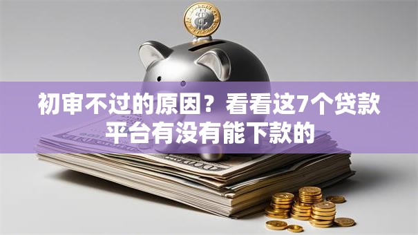 初审不过的原因？看看这7个贷款平台有没有能下款的