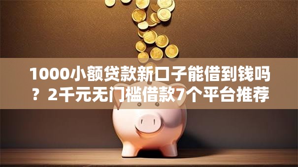 1000小额贷款新口子能借到钱吗？2千元无门槛借款7个平台推荐