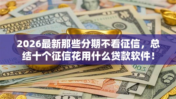2026最新那些分期不看征信，总结十个征信花用什么贷款软件！