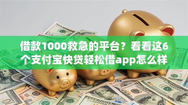借款1000救急的平台？看看这6个支付宝快贷轻松借app怎么样