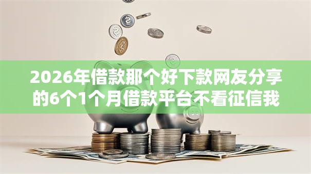 2026年借款那个好下款网友分享的6个1个月借款平台不看征信我觉得不错！
