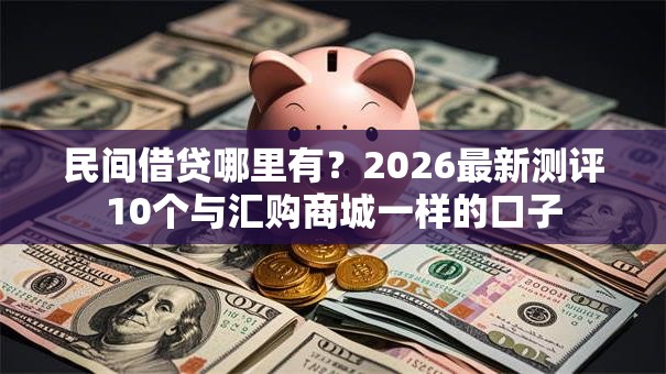 民间借贷哪里有？2026最新测评10个与汇购商城一样的口子