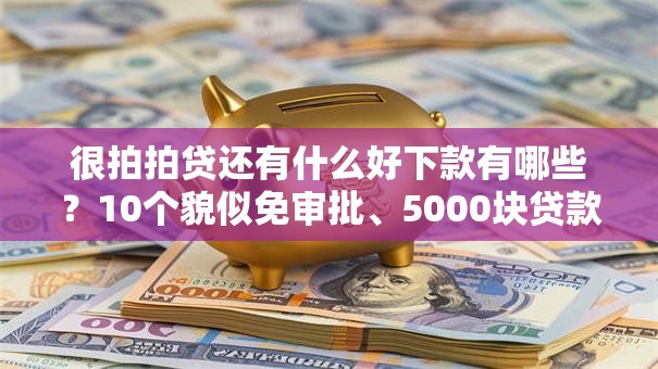很拍拍贷还有什么好下款有哪些？10个貌似免审批、5000块贷款秒下口子合集