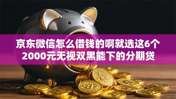 京东微信怎么借钱的啊就选这6个2000元无视双黑能下的分期贷