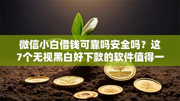 微信小白借钱可靠吗安全吗？这7个无视黑白好下款的软件值得一试