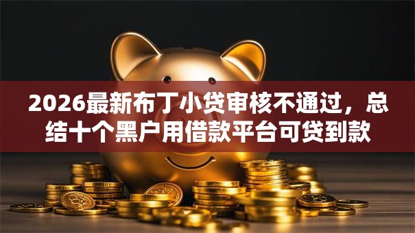 2026最新布丁小贷审核不通过，总结十个黑户用借款平台可贷到款！