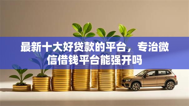 最新十大好贷款的平台，专治微信借钱平台能强开吗