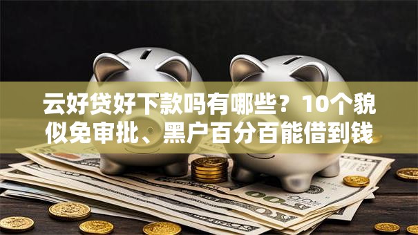 云好贷好下款吗有哪些？10个貌似免审批、黑户百分百能借到钱的平台合集