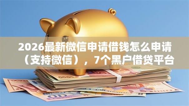 2026最新微信申请借钱怎么申请（支持微信），7个黑户借贷平台有哪几家无私分享