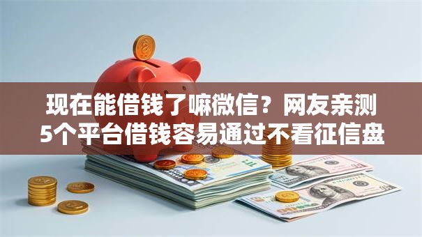 现在能借钱了嘛微信?网友亲测5个平台借钱容易通过不看征信盘点 现在能借钱了嘛微信?网友亲测5个平台借钱容易通过不看征信盘点