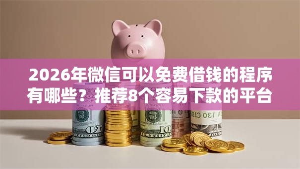 2026年微信可以免费借钱的程序有哪些？推荐8个容易下款的平台