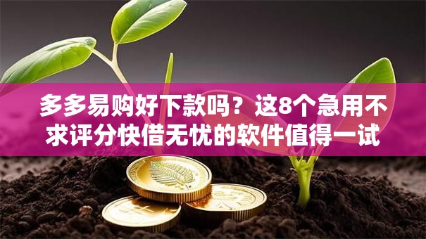 多多易购好下款吗？这8个急用不求评分快借无忧的软件值得一试