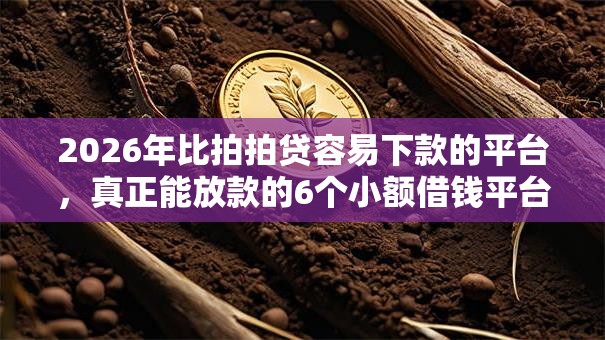 2026年比拍拍贷容易下款的平台,真正能放款的6个小额借钱平台推荐 2026年比拍拍贷容易下款的平台,真正能放款的6个小额借钱平台推荐