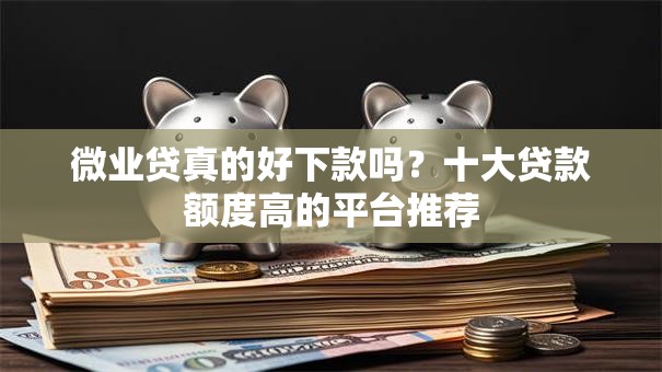 微业贷真的好下款吗？十大贷款额度高的平台推荐