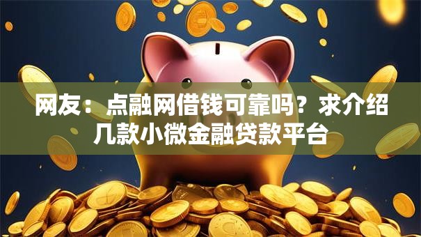 网友：点融网借钱可靠吗？求介绍几款小微金融贷款平台