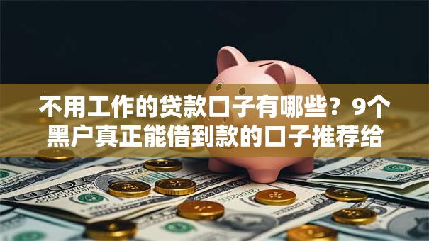 不用工作的贷款口子有哪些？9个黑户真正能借到款的口子推荐给你