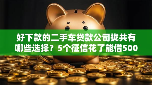 好下款的二手车贷款公司拢共有哪些选择？5个征信花了能借500到1000的口子详解