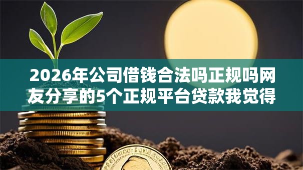 2026年公司借钱合法吗正规吗网友分享的5个正规平台贷款我觉得不错！