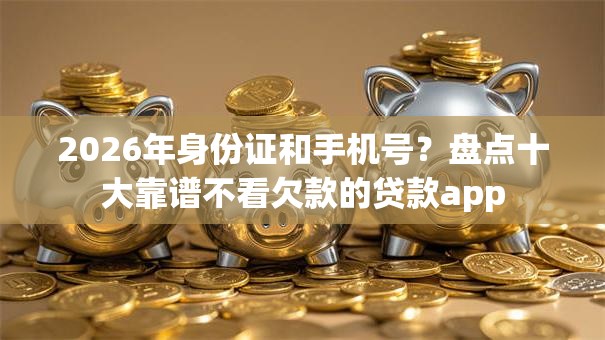 2026年身份证和手机号?盘点十大靠谱不看欠款的贷款app 2026年身份证和手机号?盘点十大靠谱不看欠款的贷款app