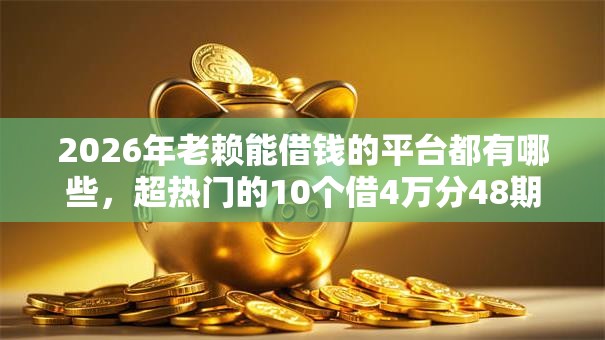 2026年老赖能借钱的平台都有哪些，超热门的10个借4万分48期平台推荐