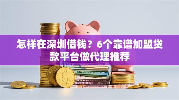 怎样在深圳借钱？6个靠谱加盟贷款平台做代理推荐