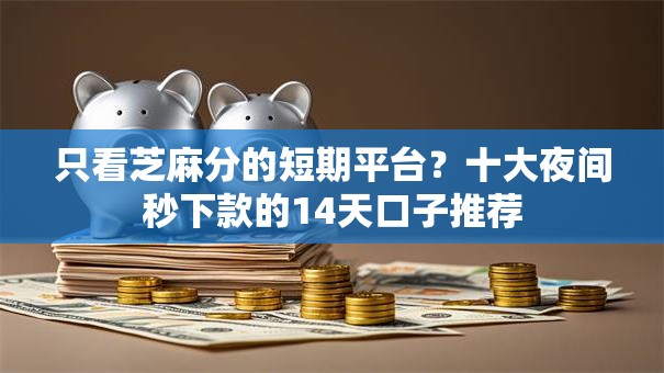 只看芝麻分的短期平台？十大夜间秒下款的14天口子推荐