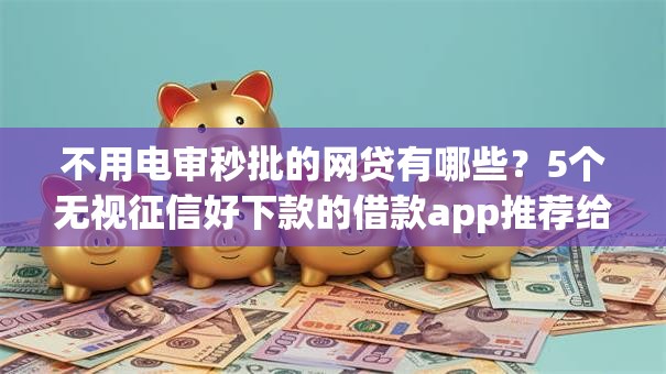 不用电审秒批的网贷有哪些？5个无视征信好下款的借款app推荐给你