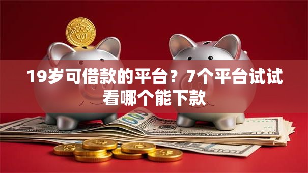 19岁可借款的平台？7个平台试试看哪个能下款