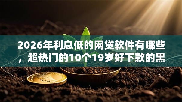 2026年利息低的网贷软件有哪些,超热门的10个19岁好下款的黑户借钱平台推荐 2026年利息低的网贷软件有哪些,超热门的10个19岁好下款的黑户借钱平台推荐