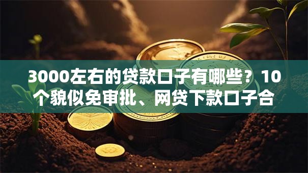 3000左右的贷款口子有哪些?10个貌似免审批、网贷下款口子合集 3000左右的贷款口子有哪些?10个貌似免审批、网贷下款口子合集