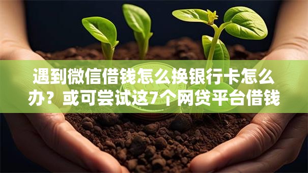 遇到微信借钱怎么换银行卡怎么办？或可尝试这7个网贷平台借钱不上征信记录的