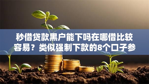 秒借贷款黑户能下吗在哪借比较容易？类似强制下款的8个口子参考