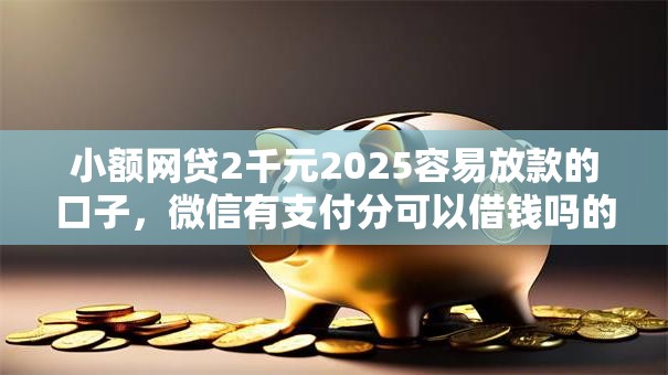 小额网贷2千元2025容易放款的口子，微信有支付分可以借钱吗的6个平台介绍